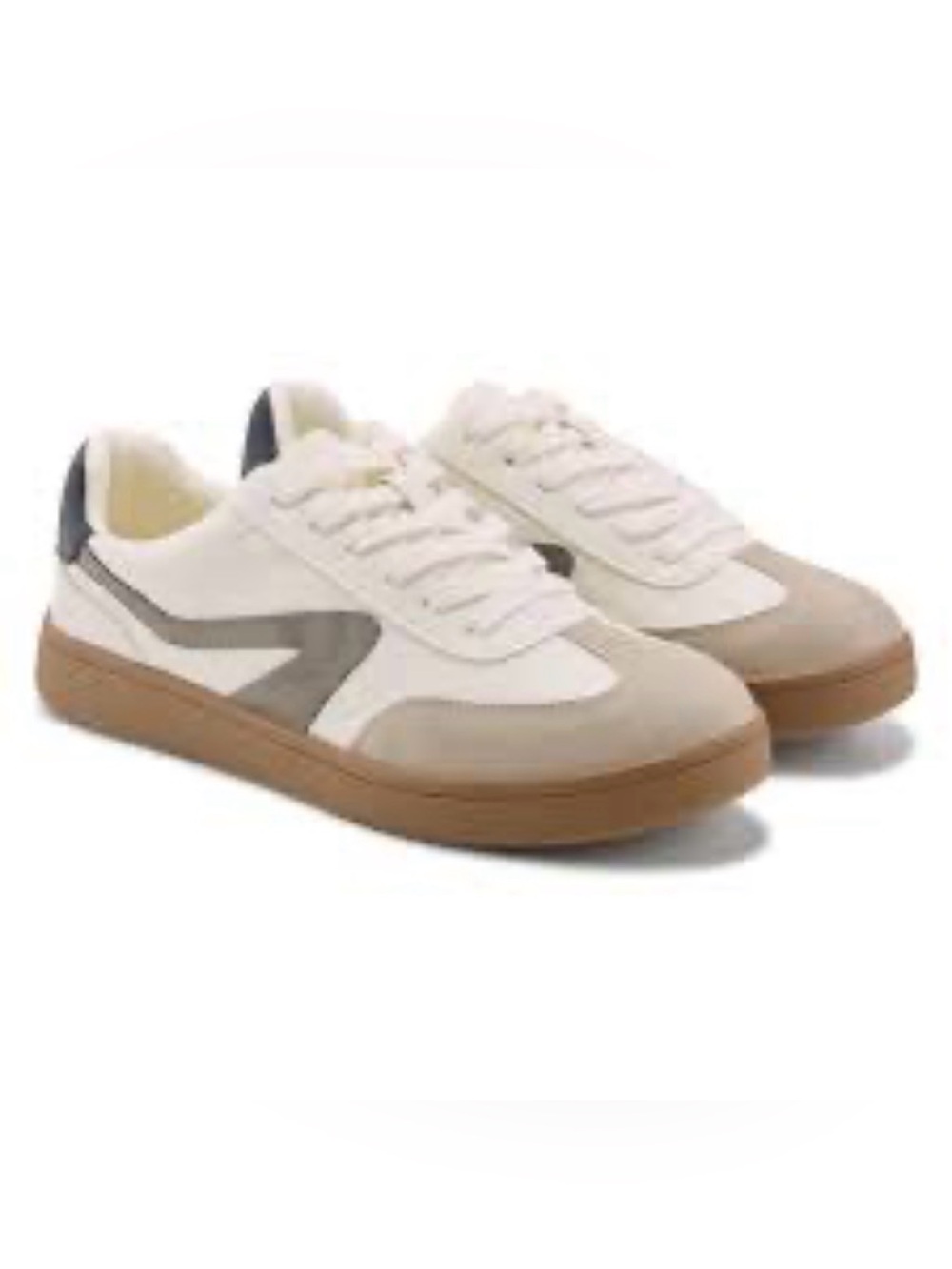 Dolce Vita Cream Canvas Low-Top Sneaker